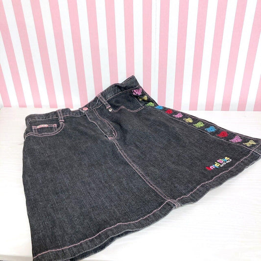 Angel Blue Denim Skirt Black 150 Size Colorful Nakamura Kun Pink Kawaii Rare