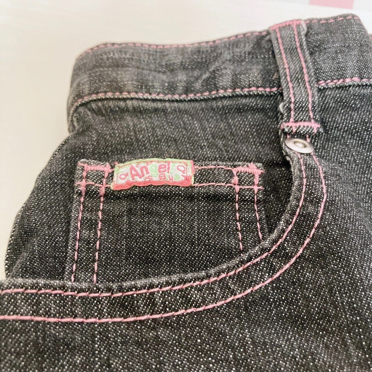 Angel Blue Denim Skirt Black 150 Size Colorful Nakamura Kun Pink Kawaii Rare