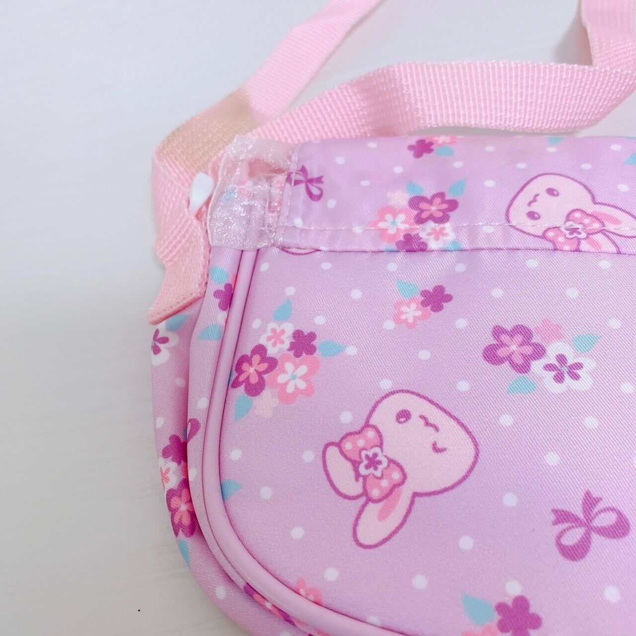 Mother Garden Shoulder Bag Pochette Usamomo Rabbit Ribbon Pink Frill Flower Rare