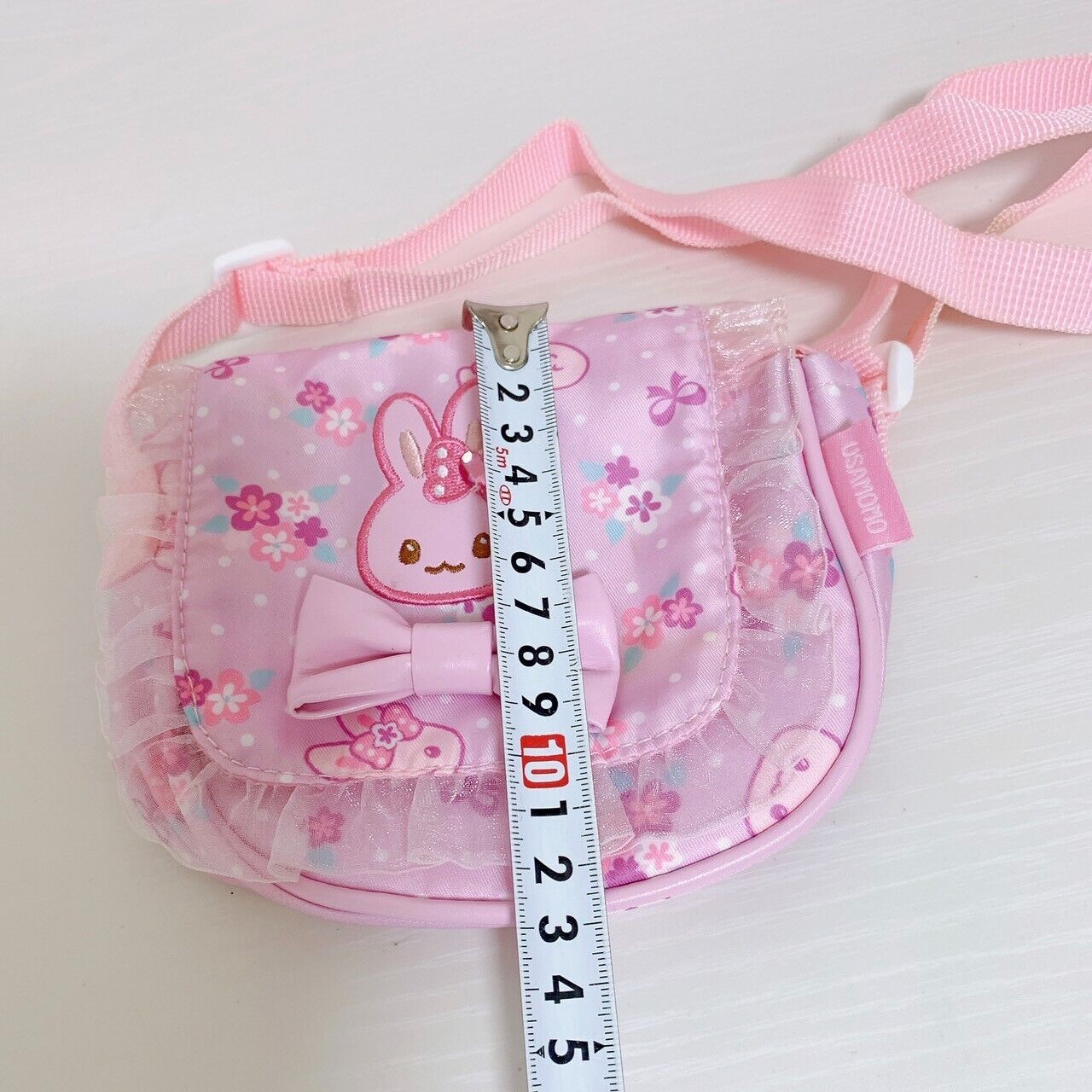 Mother Garden Shoulder Bag Pochette Usamomo Rabbit Ribbon Pink Frill Flower Rare