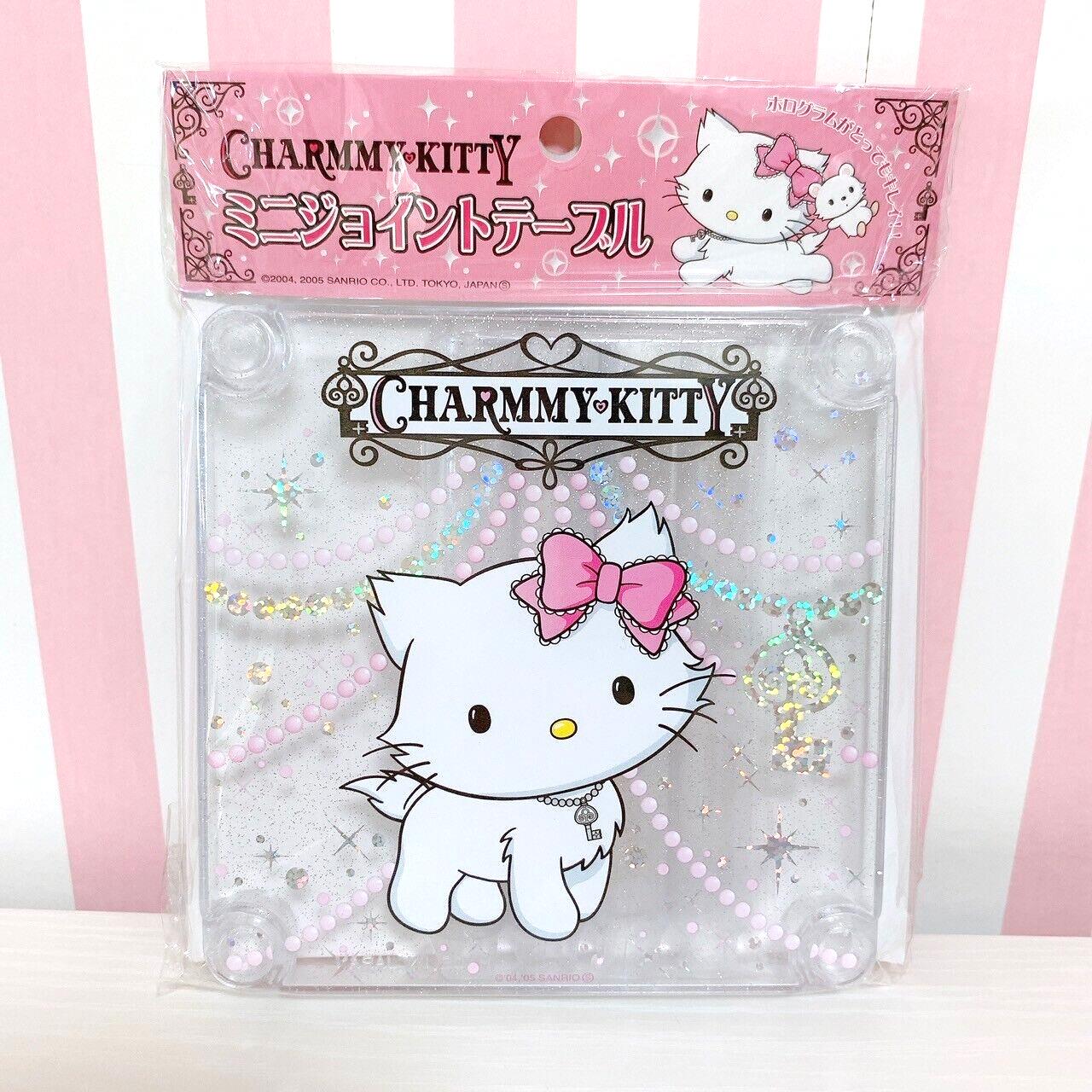 Sanrio Charmmy Charmy Kitty Mini Joint Table Glitter Cat Ribbon White Kawaii