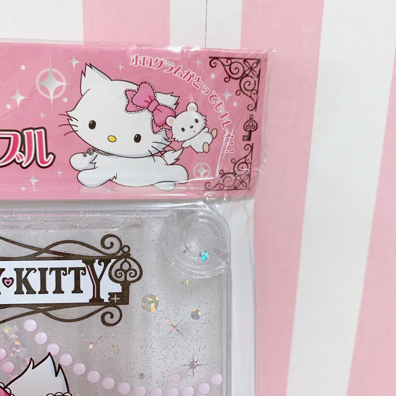 Sanrio Charmmy Charmy Kitty Mini Joint Table Glitter Cat Ribbon White Kawaii