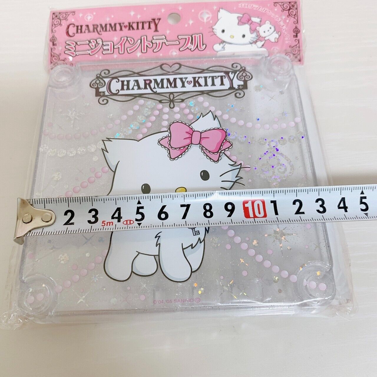 Sanrio Charmmy Charmy Kitty Mini Joint Table Glitter Cat Ribbon White Kawaii