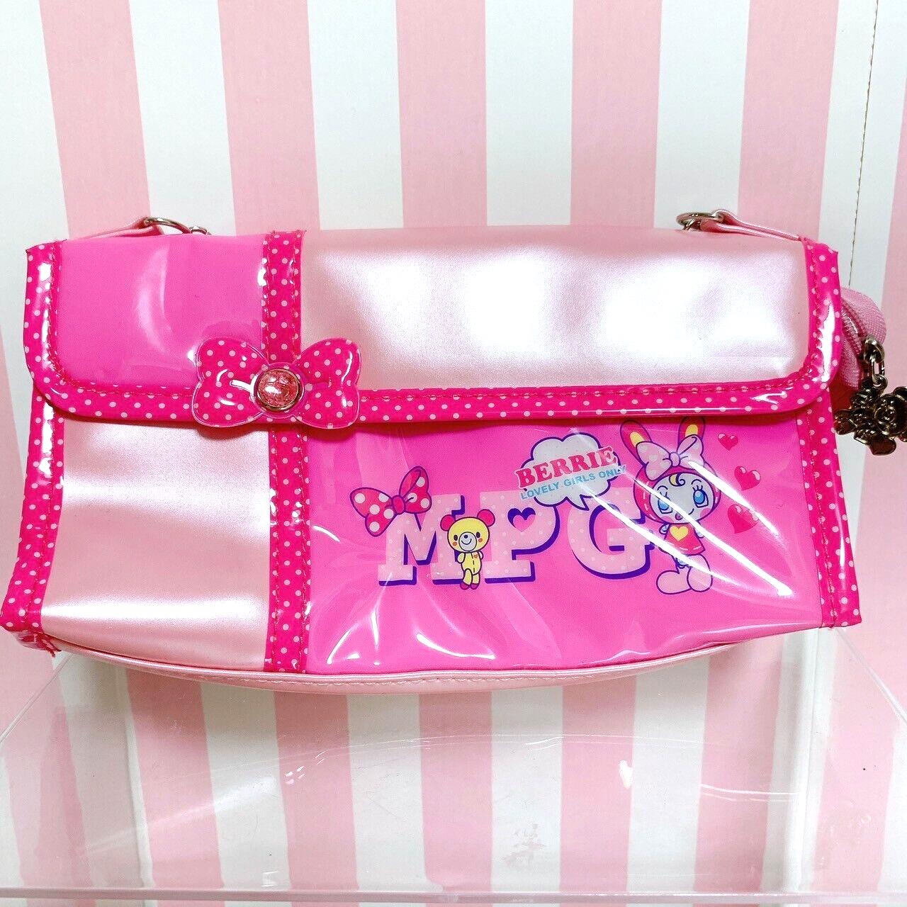 Mezzo Piano Pencil Case Stationery Pink Berrie Chan Rabbit Heart Ribbon Chain