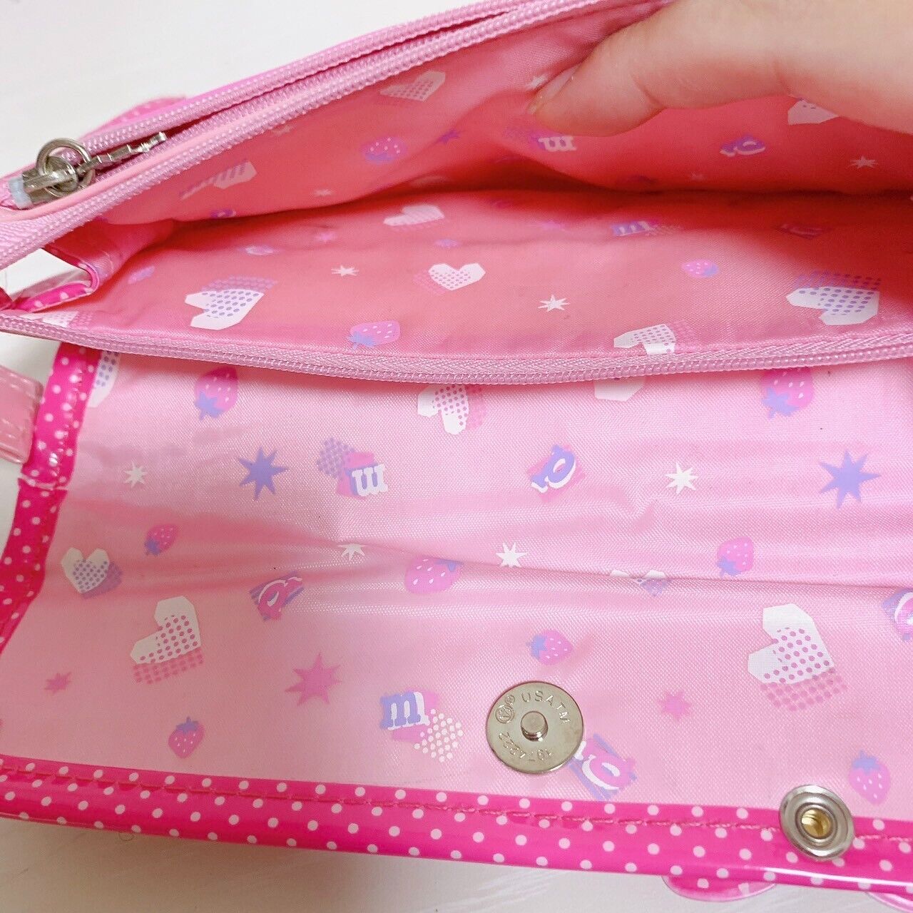 Mezzo Piano Pencil Case Stationery Pink Berrie Chan Rabbit Heart Ribbon Chain