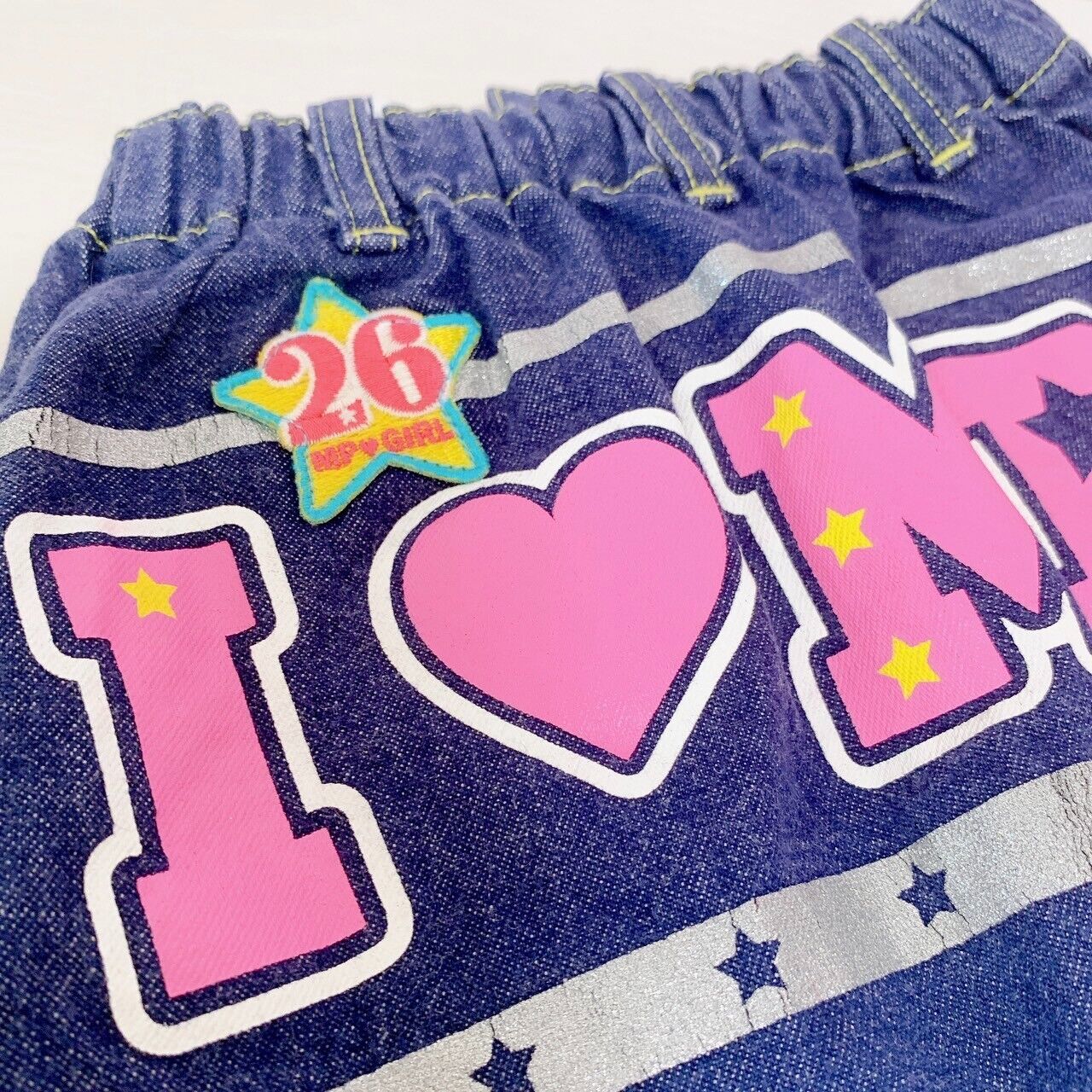 Mezzo Piano Denim Skirt Car 100 Size Colorful Mimi Popo MPGP 1988 Character Rare