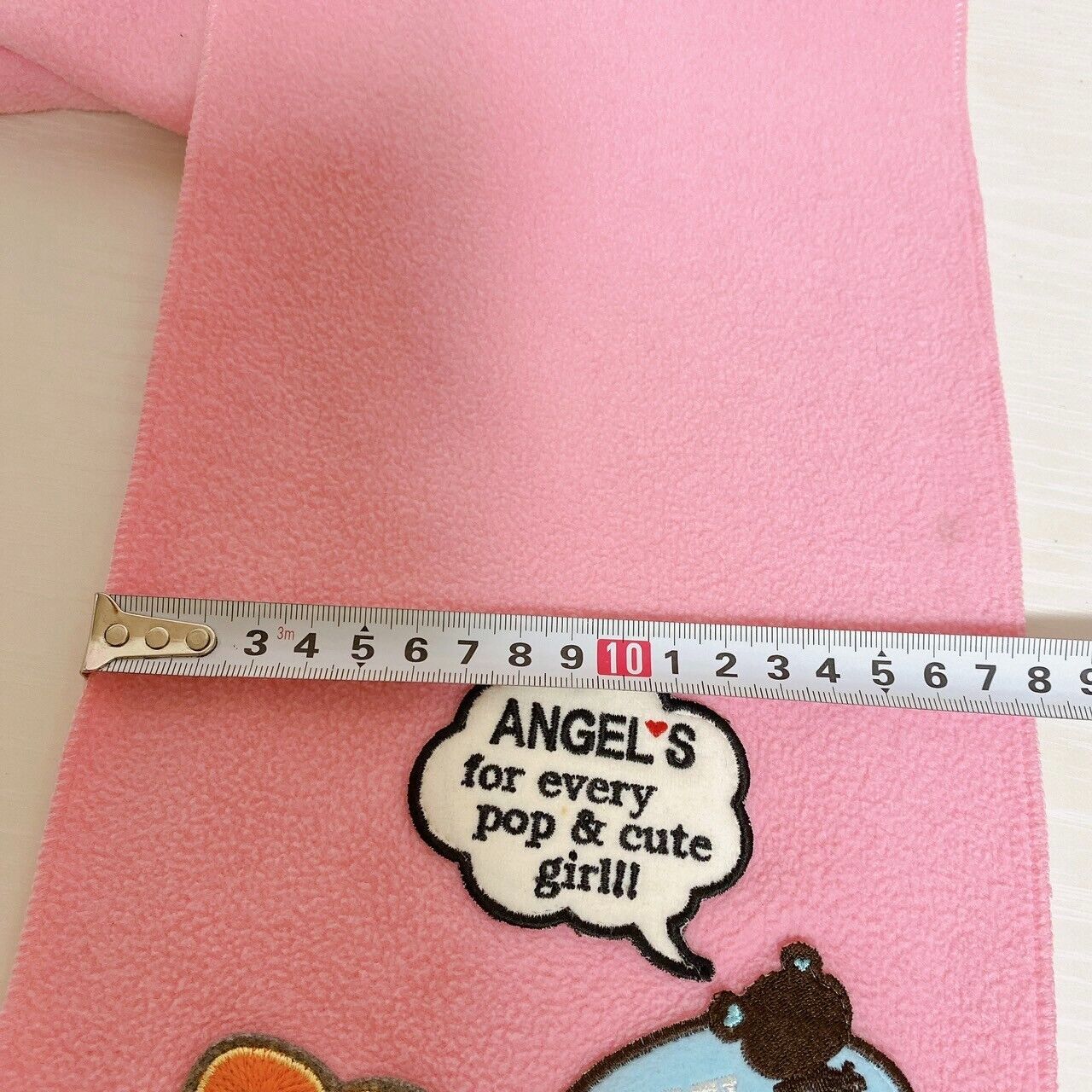 Angel Blue Muffler Winter Scarf Pink Simple Strawberry Logo Cute Kawaii Rare