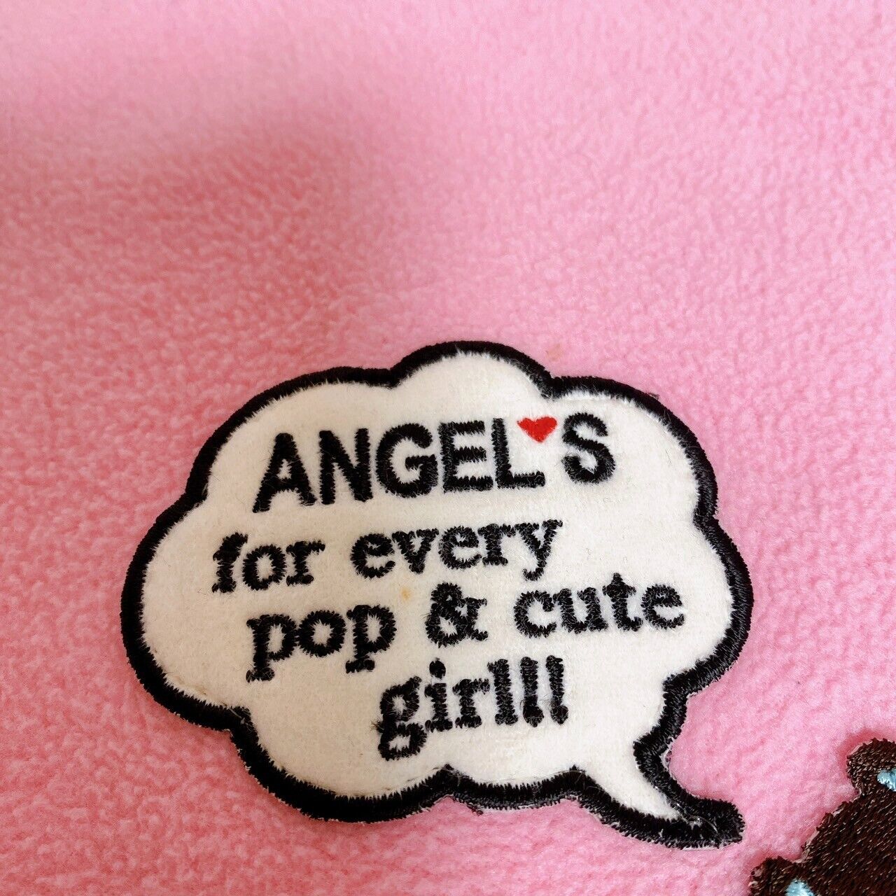 Angel Blue Muffler Winter Scarf Pink Simple Strawberry Logo Cute Kawaii Rare