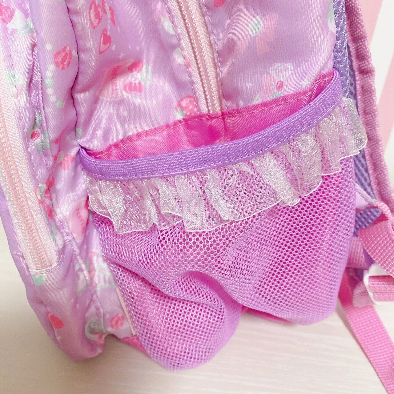 Mother Garden Rucksack Backpack School Bag Pink Purple Strawberry Ribbon Kawaii