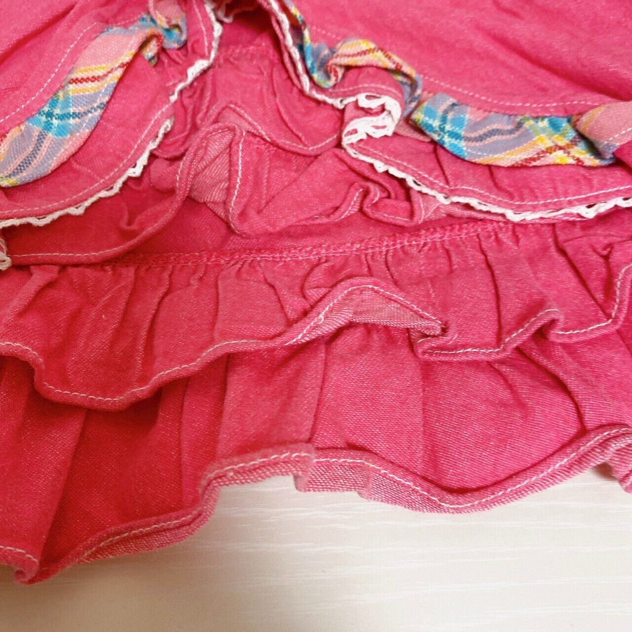 Mezzo Piano Skirt 130 Size Pink Frill Panda Heart Colorful Kids Kawaii Cute Rare