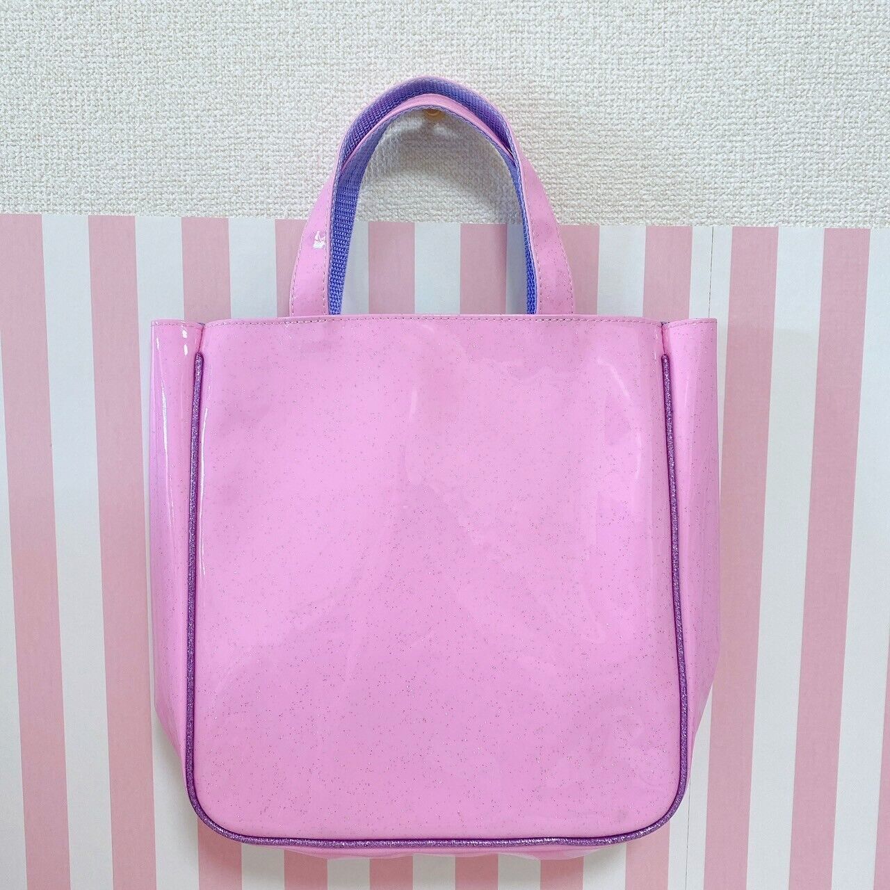 Star Twinkle Precure Tote Bag Vinyl Girls Pretty Cure Pink Purple Kawaii Anime