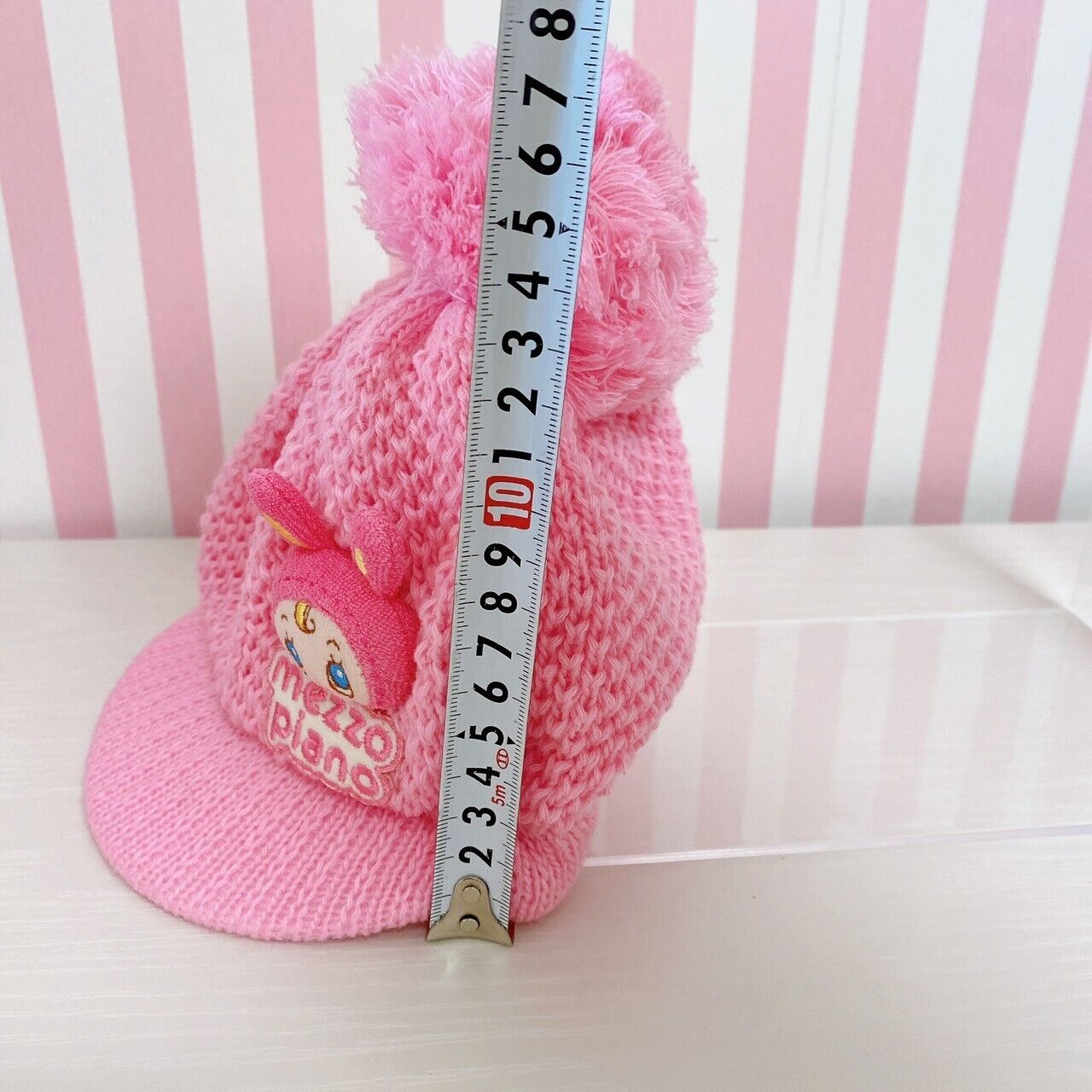 Mezzo Piano Winter Hat Pink Berrie Chan Kids Knit Fluffy Character Kawaii Rare