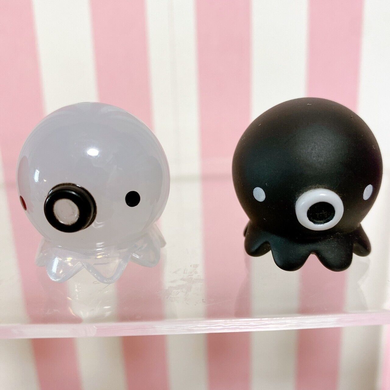 Takocchu Soft Mini Figure Mascot 5 Set Octopus Red White Purple Black Clear Rare