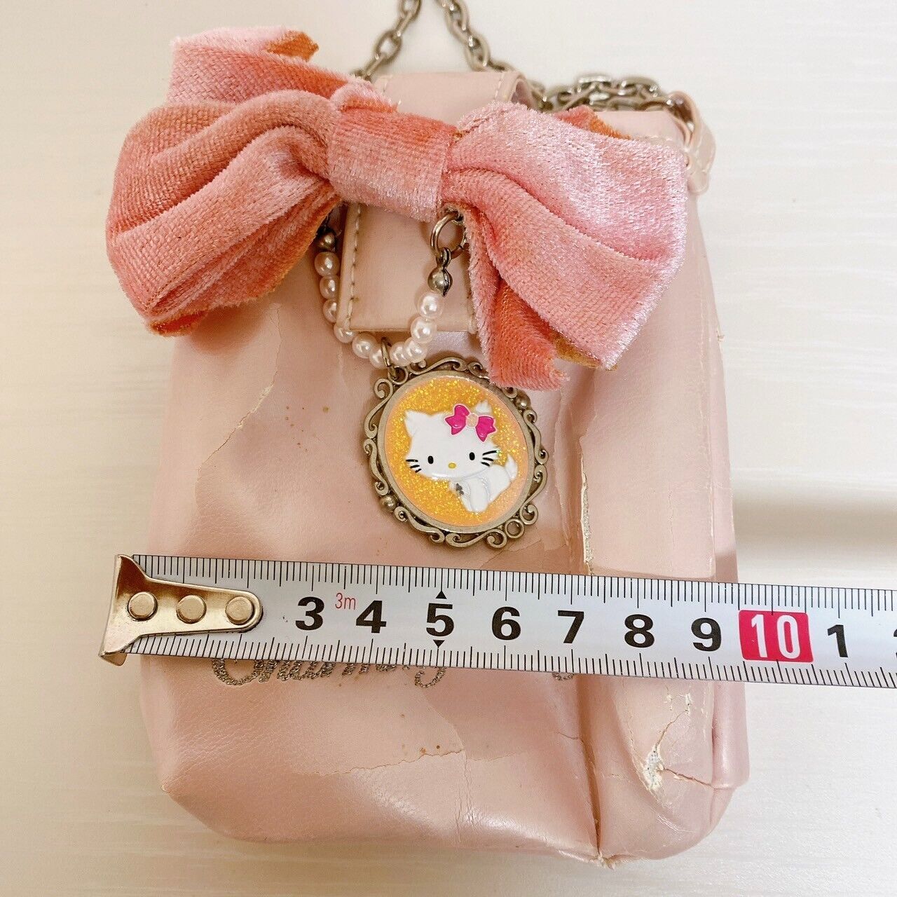 Sanrio Charmmy Charmy Kitty Mobile Phone Case Pale Pink Ribbon Cat Charm Kawaii