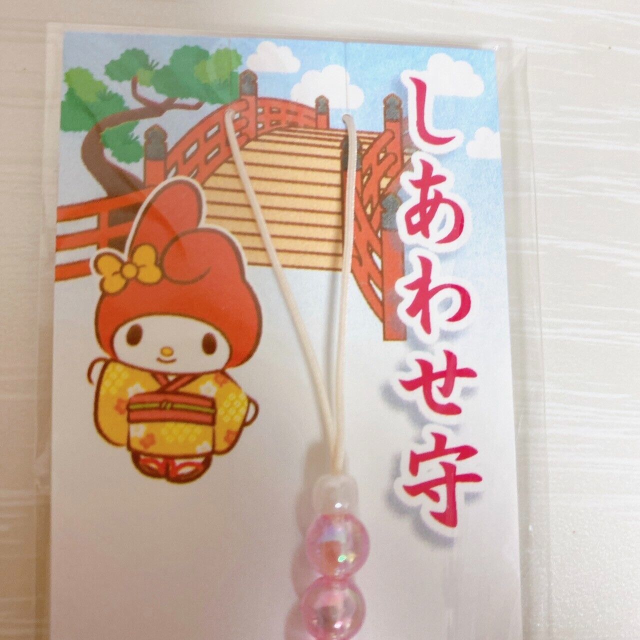 Sanrio My Melody Happy Amulet Charm Sumiyoshi Taisha Shrine Rabbit Pink Kawaii