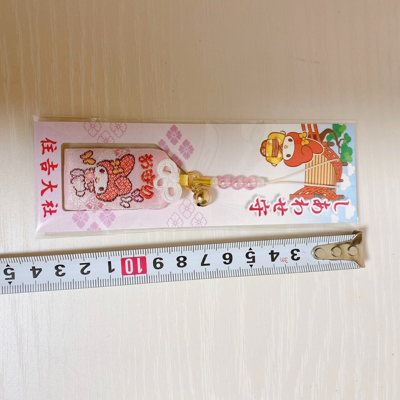 Sanrio My Melody Happy Amulet Charm Sumiyoshi Taisha Shrine Rabbit Pink Kawaii