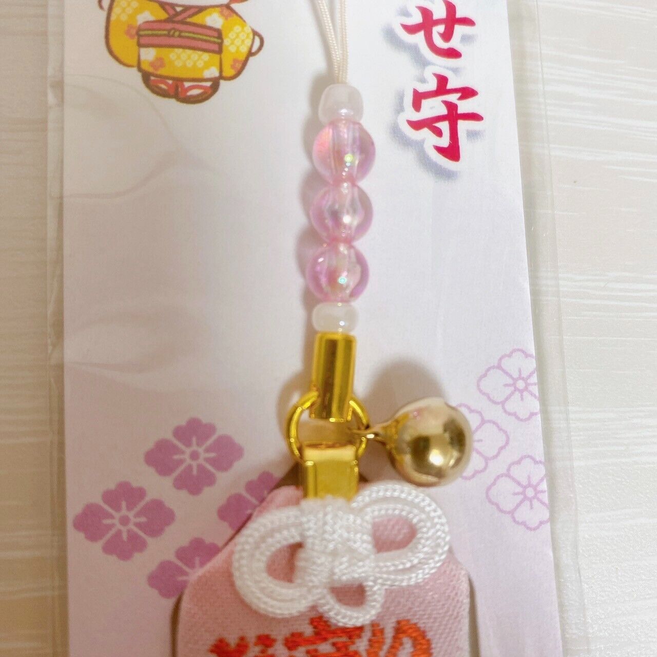 Sanrio My Melody Happy Amulet Charm Sumiyoshi Taisha Shrine Rabbit Pink Kawaii