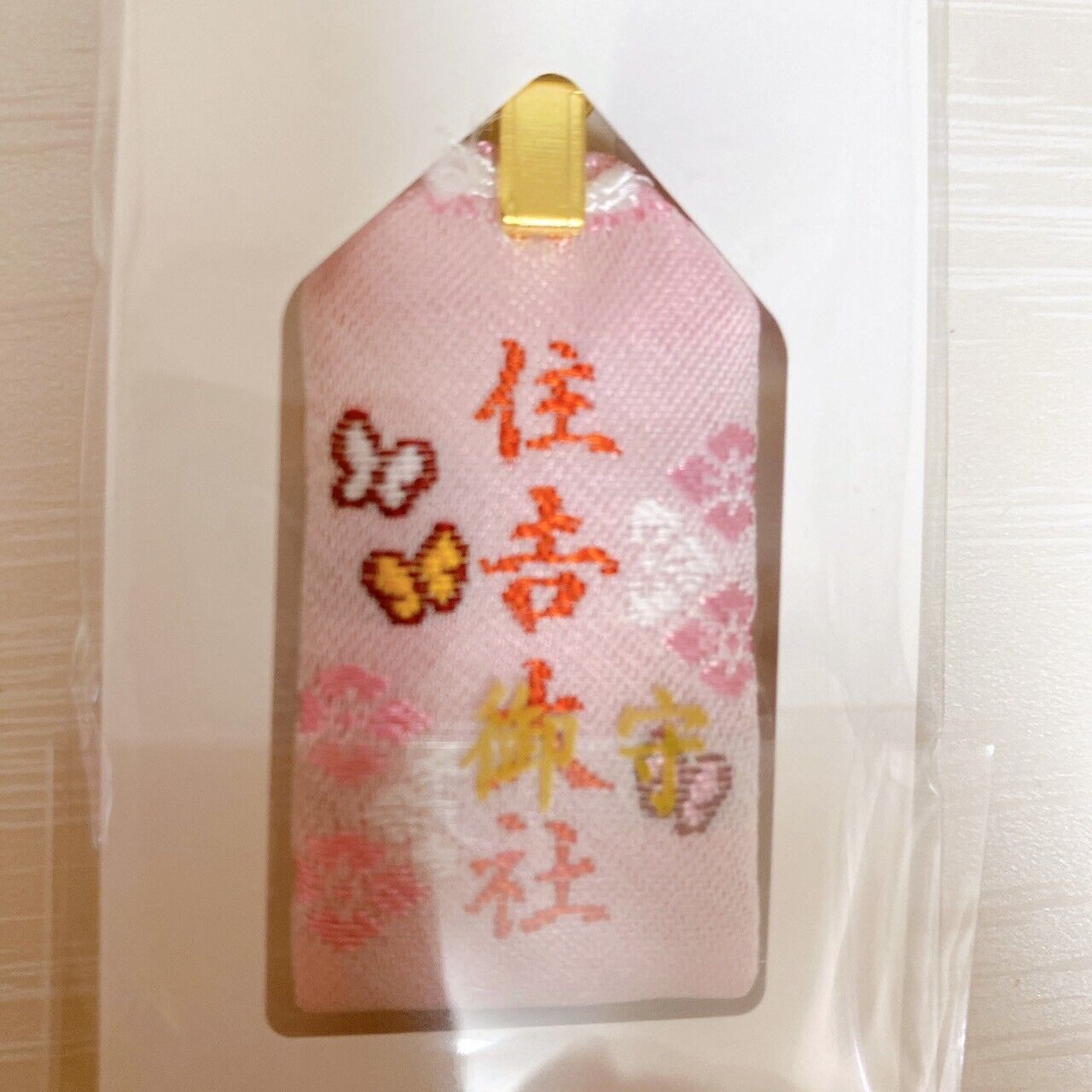 Sanrio My Melody Happy Amulet Charm Sumiyoshi Taisha Shrine Rabbit Pink Kawaii