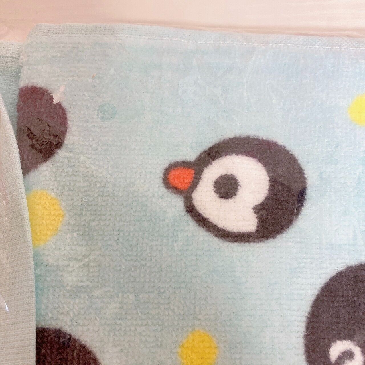 Pingu Muffler Face Towel Sports Light Blue penguin Cotton Kawaii Character Rare