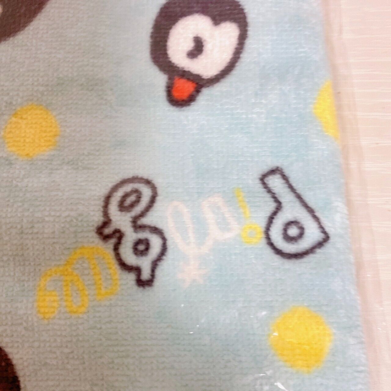 Pingu Muffler Face Towel Sports Light Blue penguin Cotton Kawaii Character Rare