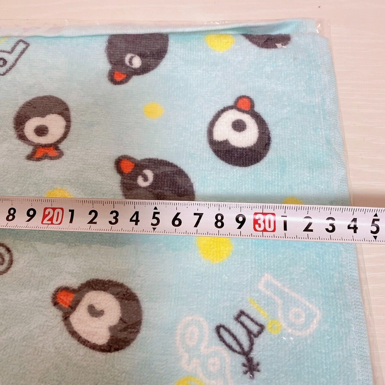 Pingu Muffler Face Towel Sports Light Blue penguin Cotton Kawaii Character Rare