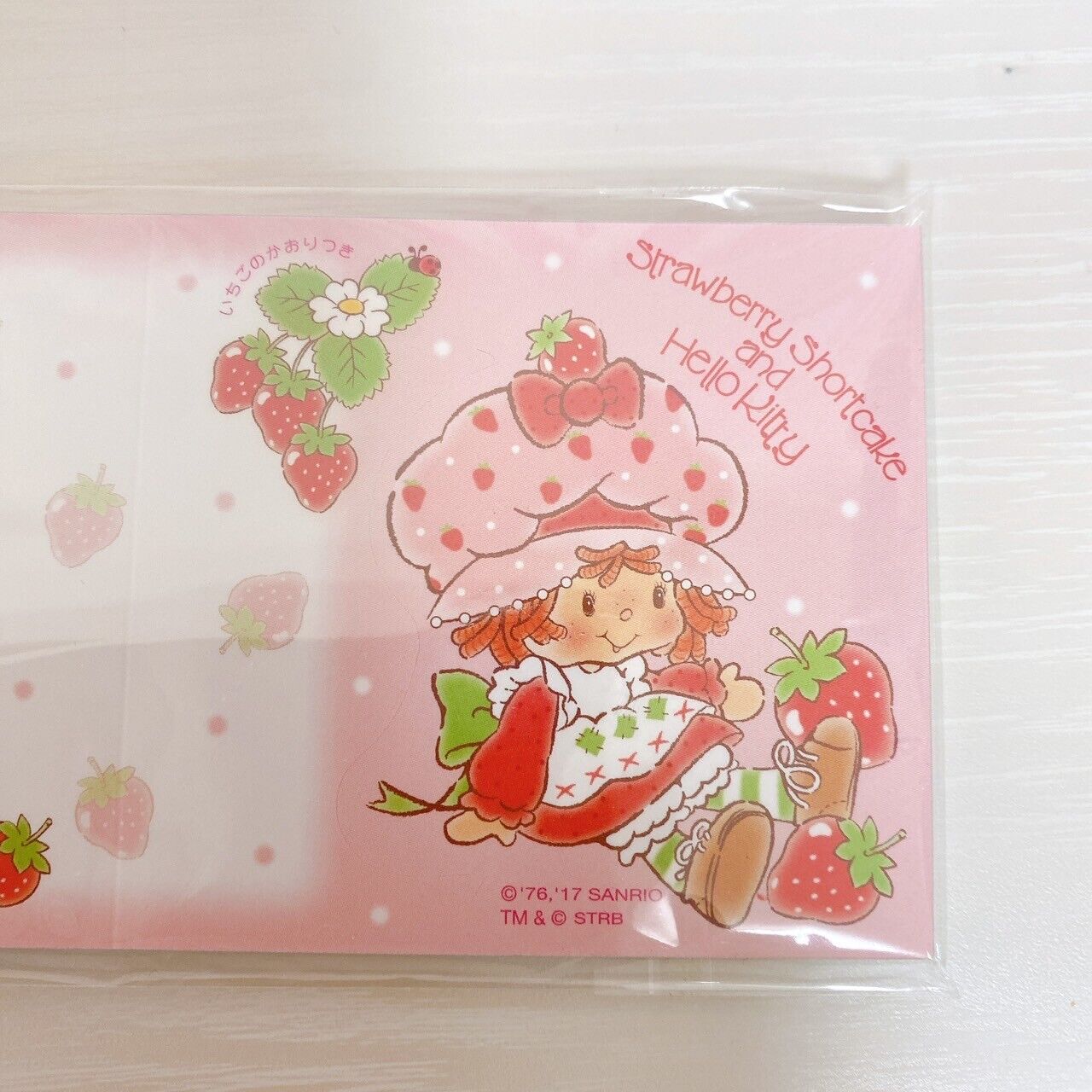 Sanrio Hello Kitty Strawberry Shortcake Memo Expansion Pink Masking Tape 3 Set