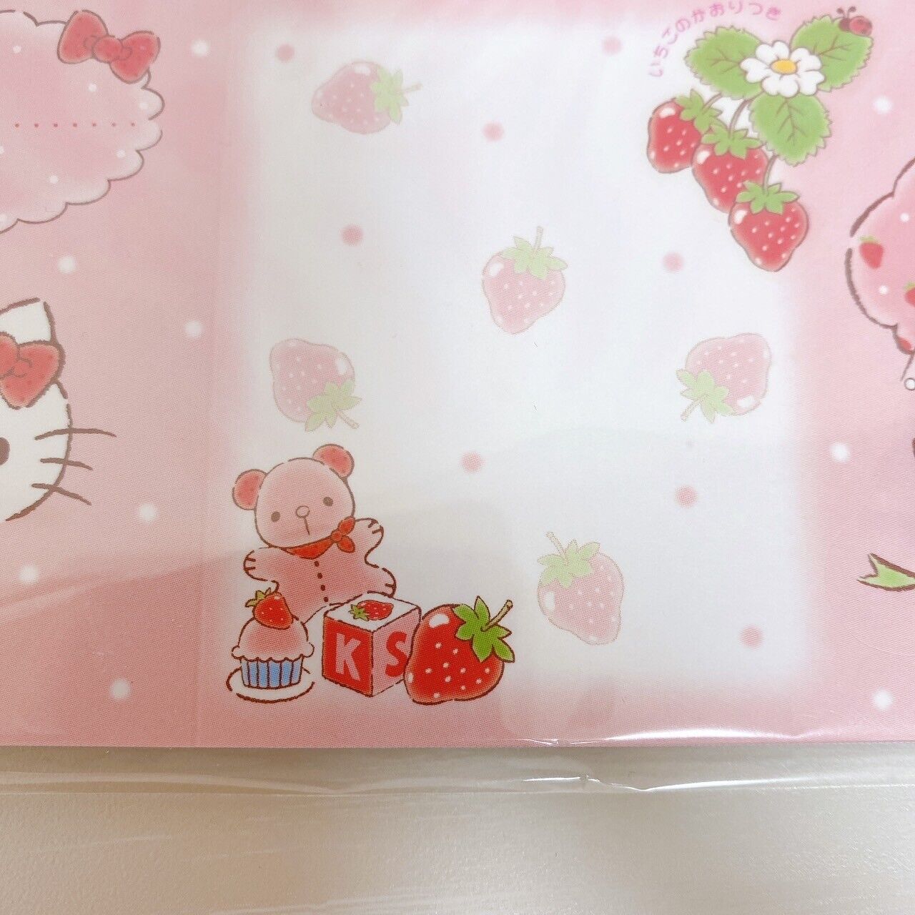 Sanrio Hello Kitty Strawberry Shortcake Memo Expansion Pink Masking Tape 3 Set