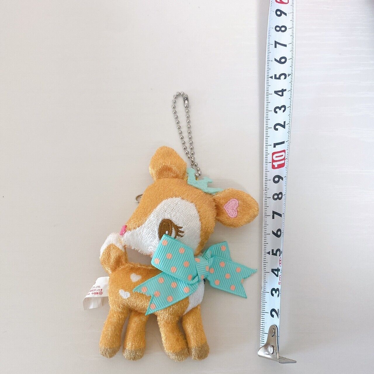 Sanrio Humming Mint Plush Doll Soft Stuffed Toy Deer Brown Green Badge Keychain