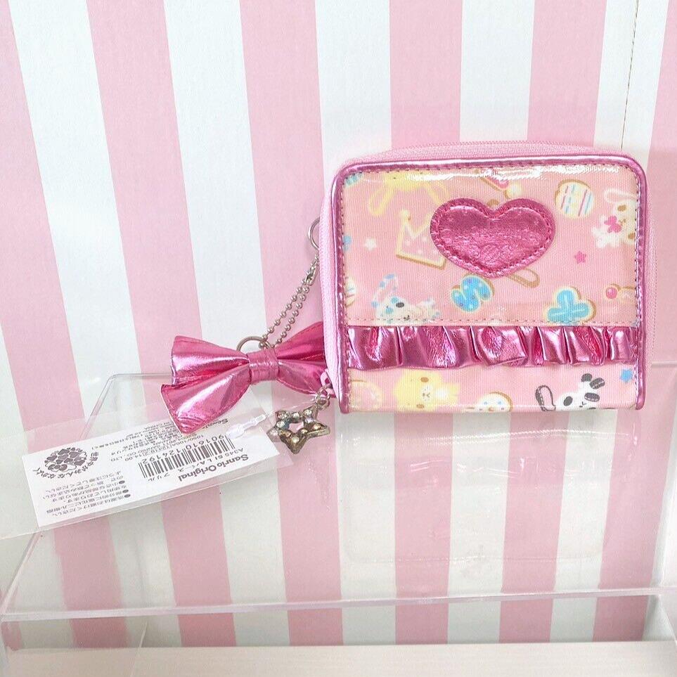 Sanrio Sugarbunnies Wallet Coin Purse Case Holder Pink Frill Heart Bunny Kawaii