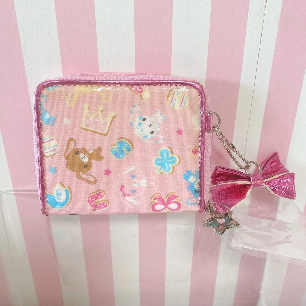 Sanrio Sugarbunnies Wallet Coin Purse Case Holder Pink Frill Heart Bunny Kawaii