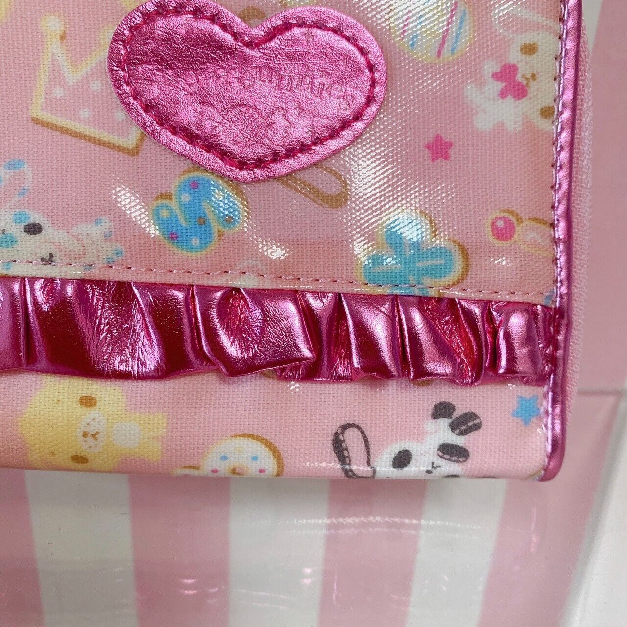 Sanrio Sugarbunnies Wallet Coin Purse Case Holder Pink Frill Heart Bunny Kawaii