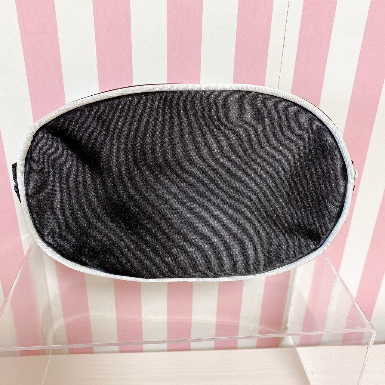 Sanrio Charmmy Charmy Kitty Pouch Black Ribbon Cat Frill Kawaii Character Rare