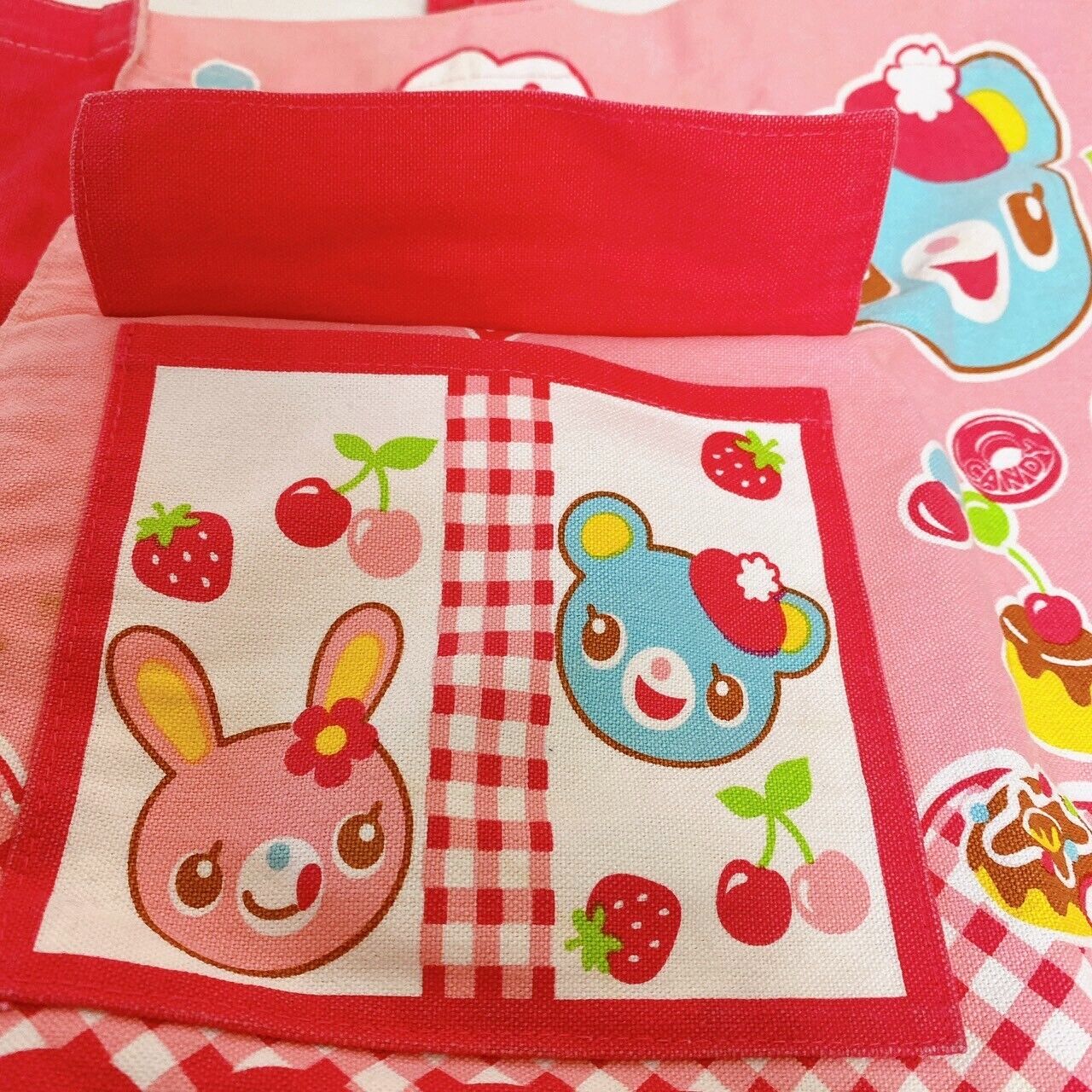 Mezzo Piano Lesson Tote Bag Red Mimi Popo Sweets Pocket Character Kawaii Rare