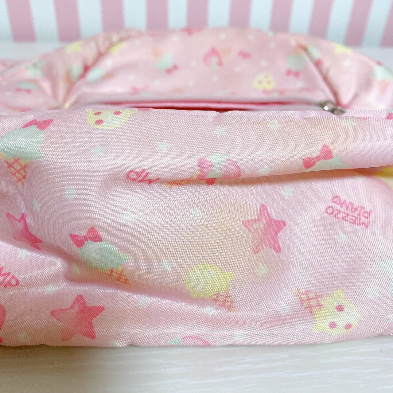 Mezzo Piano Backpack Rucksack School Bag Pink Ice Cream Star Soft Kawaii Rare