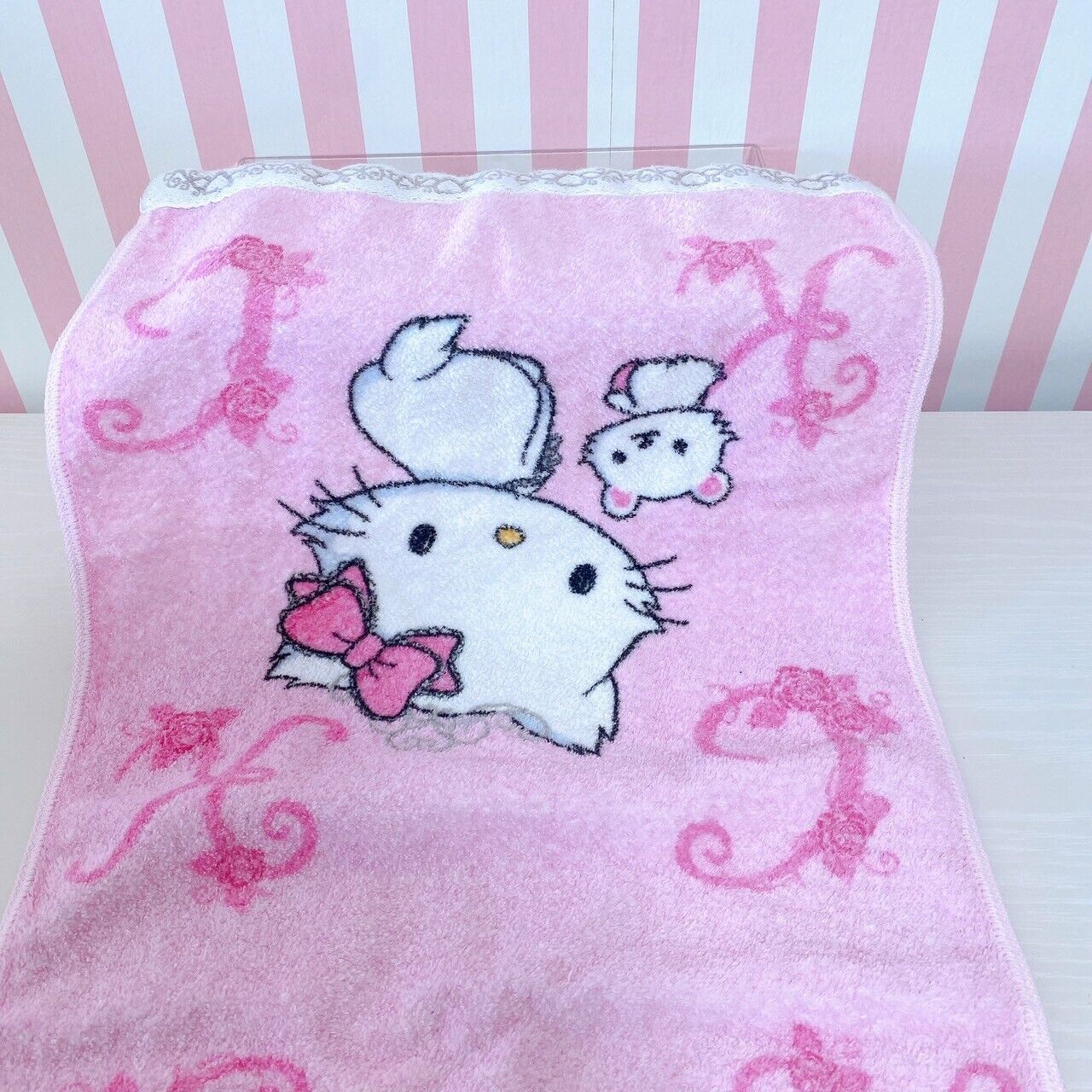 Sanrio Charmmy Charmy Kitty Hello Kitty Sugar Bunnies Face Towel 3 Set Pink Rare