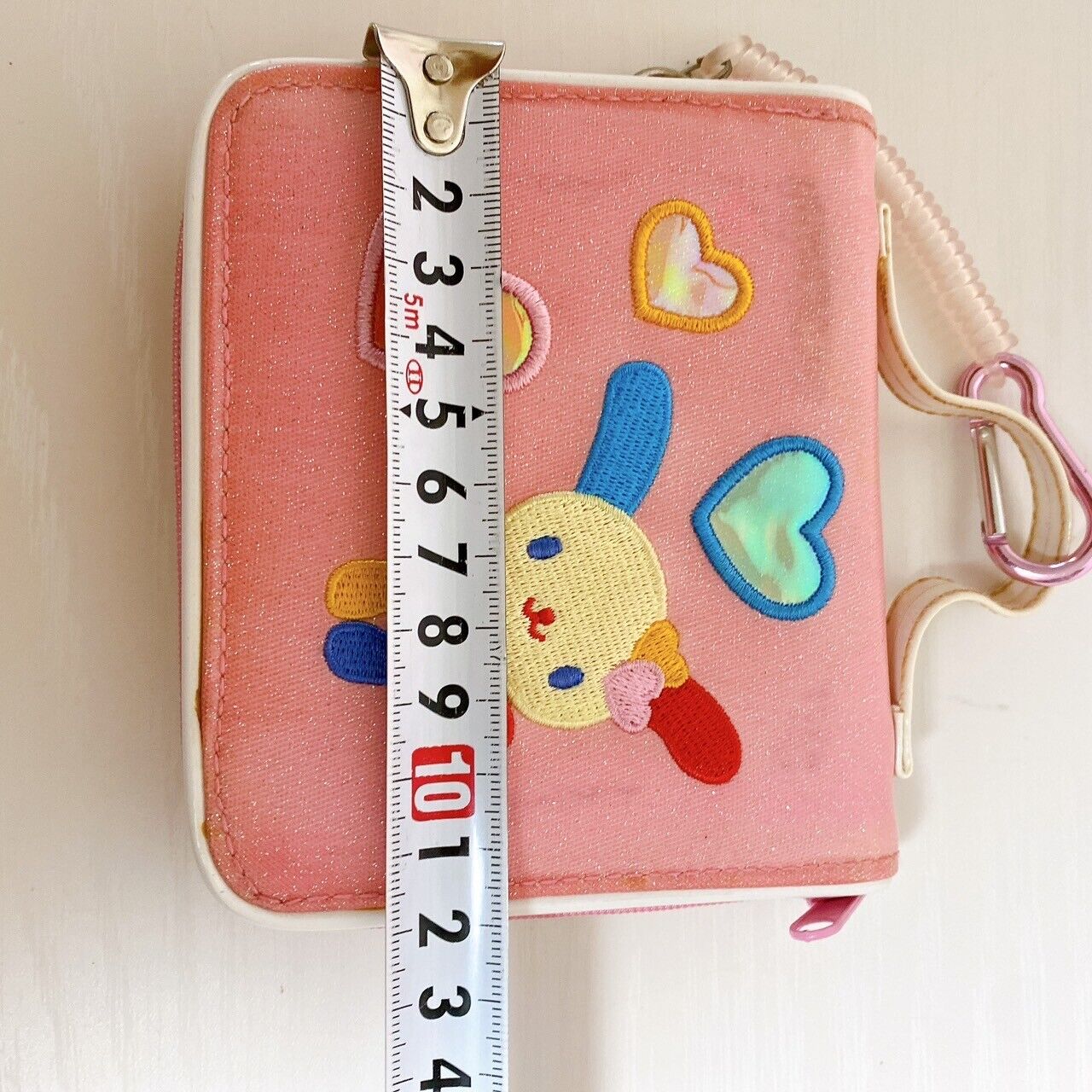 Sanrio Usahana Wallet Coin Case Purse Pink Heart Glitter Character Kawaii Rare