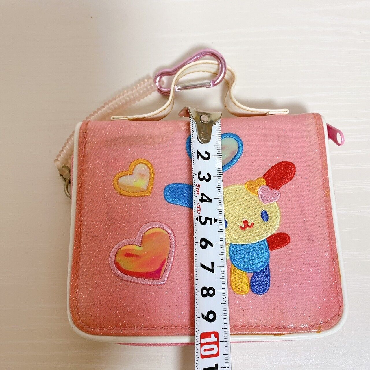 Sanrio Usahana Wallet Coin Case Purse Pink Heart Glitter Character Kawaii Rare