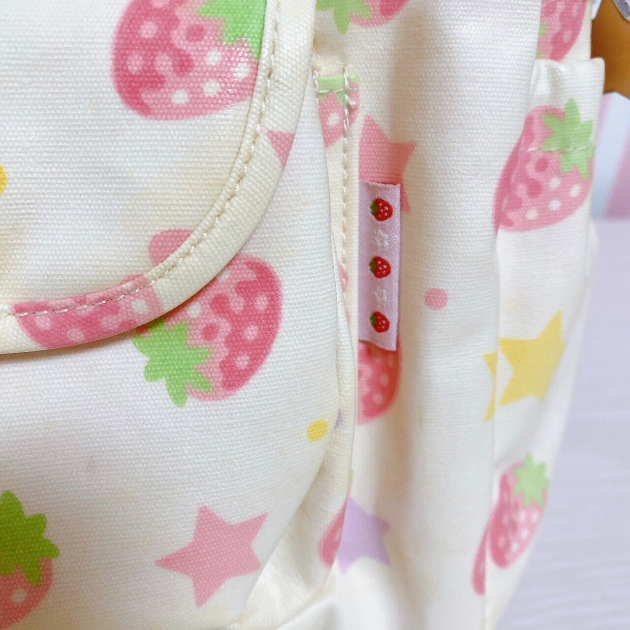 Mother Garden Rucksack Backpack School Bag Wild Strawberries Strawberry Star