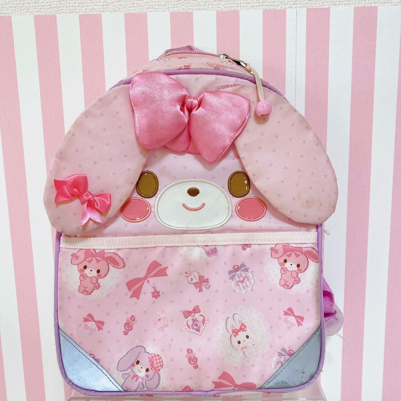 Sanrio Bonbon Ribbon Backpack Rucksack School Bag Rabbit Pink PurpleCharacter