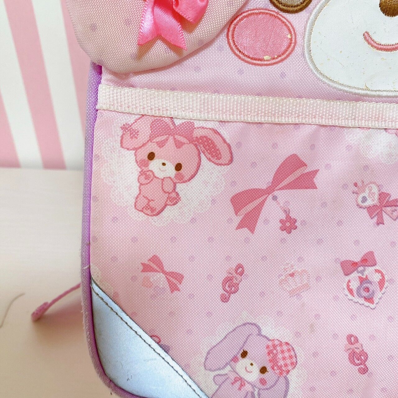 Sanrio Bonbon Ribbon Backpack Rucksack School Bag Rabbit Pink PurpleCharacter