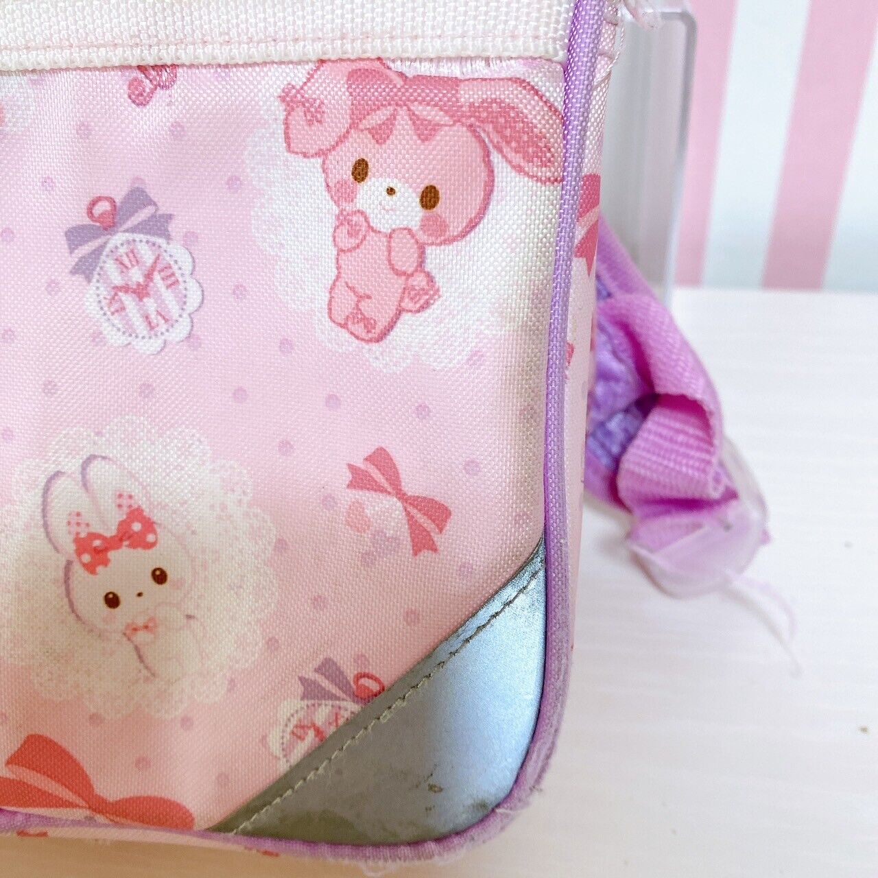 Sanrio Bonbon Ribbon Backpack Rucksack School Bag Rabbit Pink PurpleCharacter