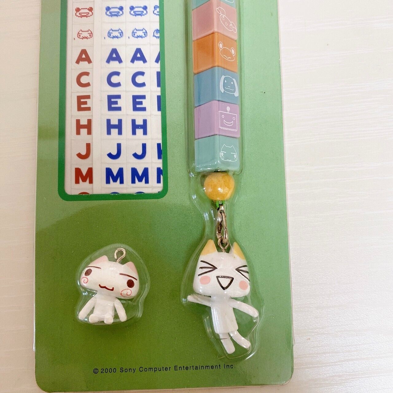 Dokodemo Issho Cube Strap Figure Toro 2 Set Alphabet Cat Game Character Rare