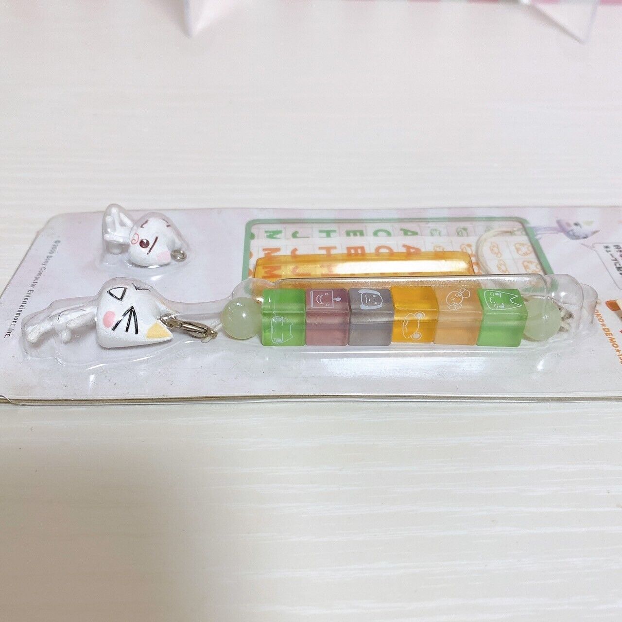 Dokodemo Issho Cube Strap Figure Toro 2 Set Alphabet Cat Game Character Rare