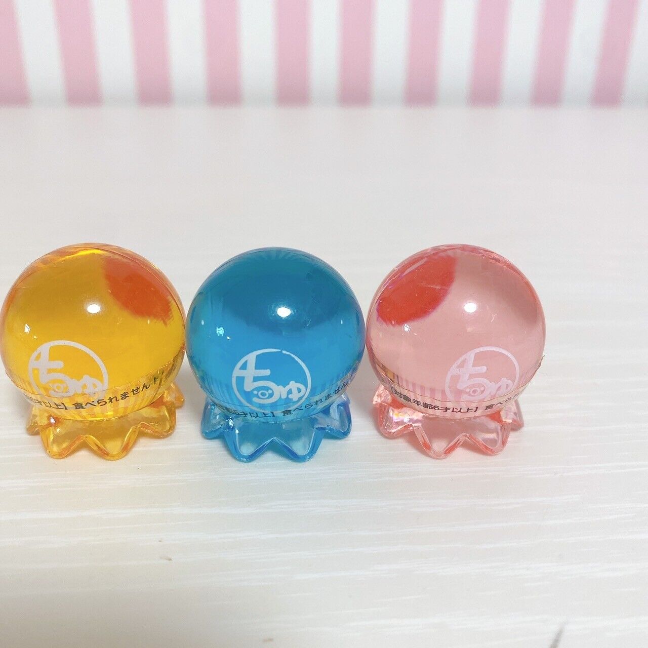 Takocchu Soft Mini Figure Mascot 15 Set Octopus Clear Red Yellow Blue Black Rare