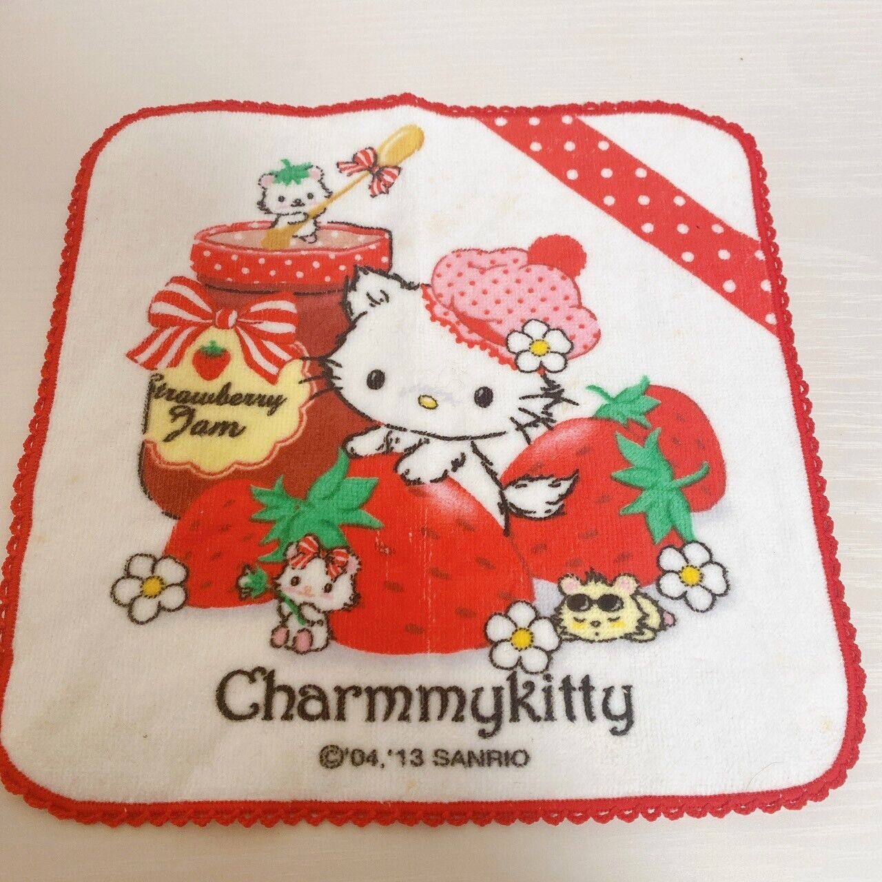 Sanrio Charmmy Charmy Kitty 5 Set Pouch Mini Hand Towel Key Cover Eraser Kawaii