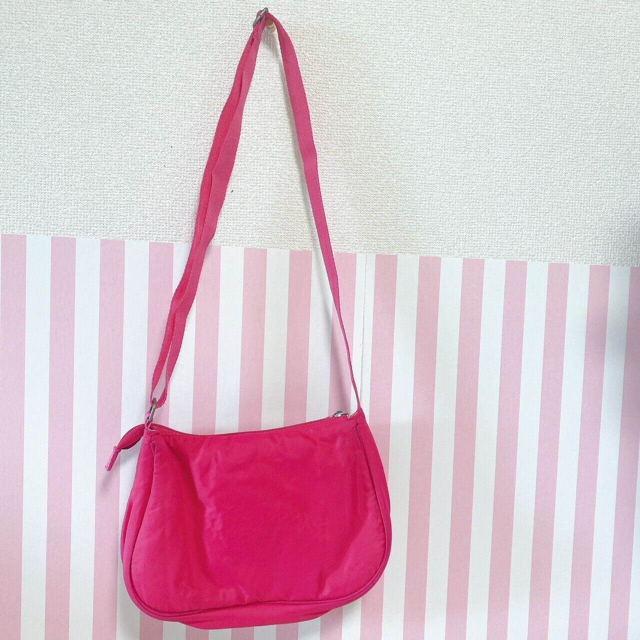 Mezzo Piano Shoulder Mini Bag Pochette Pink Ribbon Kids Girl Kawaii Cute Rare