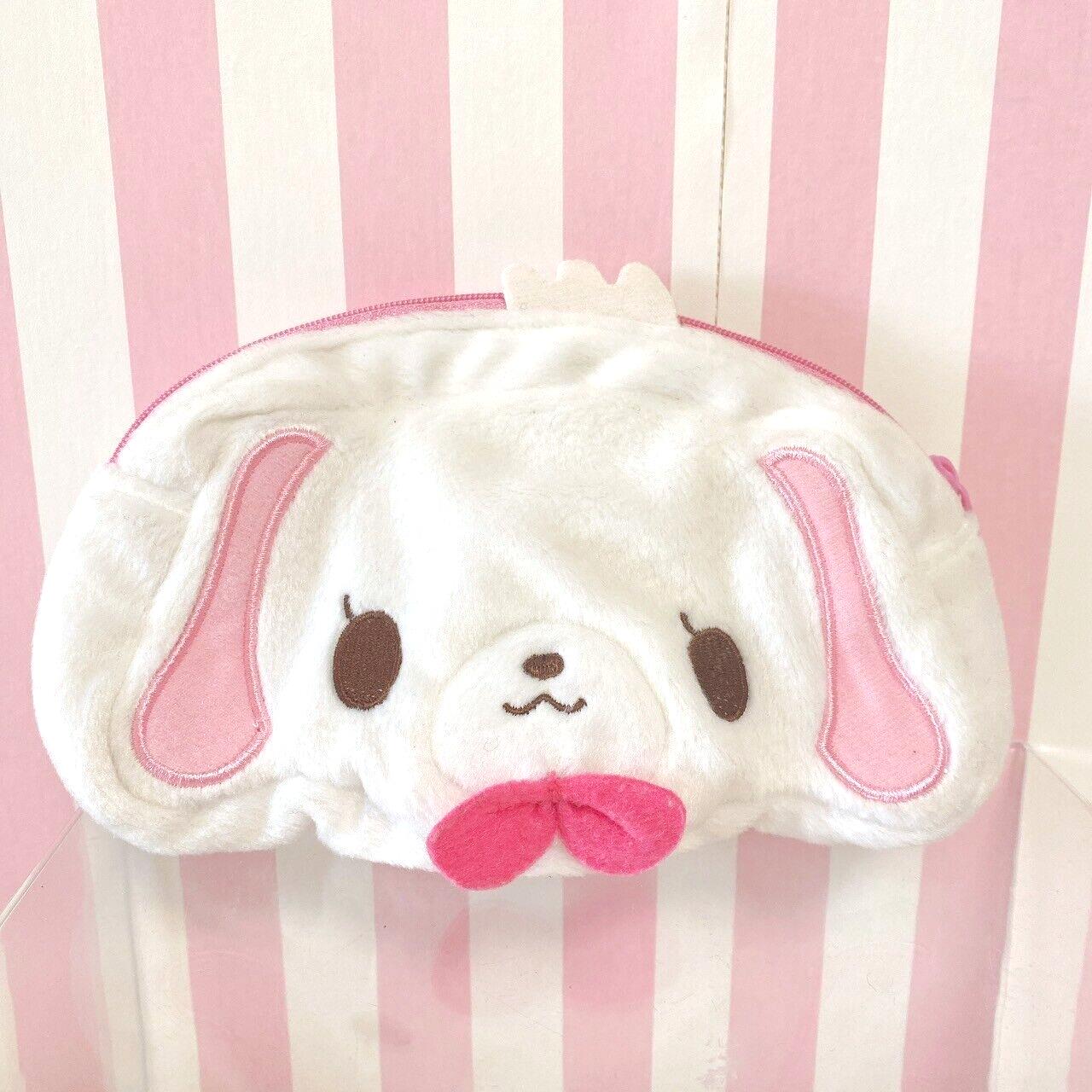 Sanrio Sugar Bunnies Shirousa Mini Pouch White Ribbon Rabbit Pink Kawaii Rare