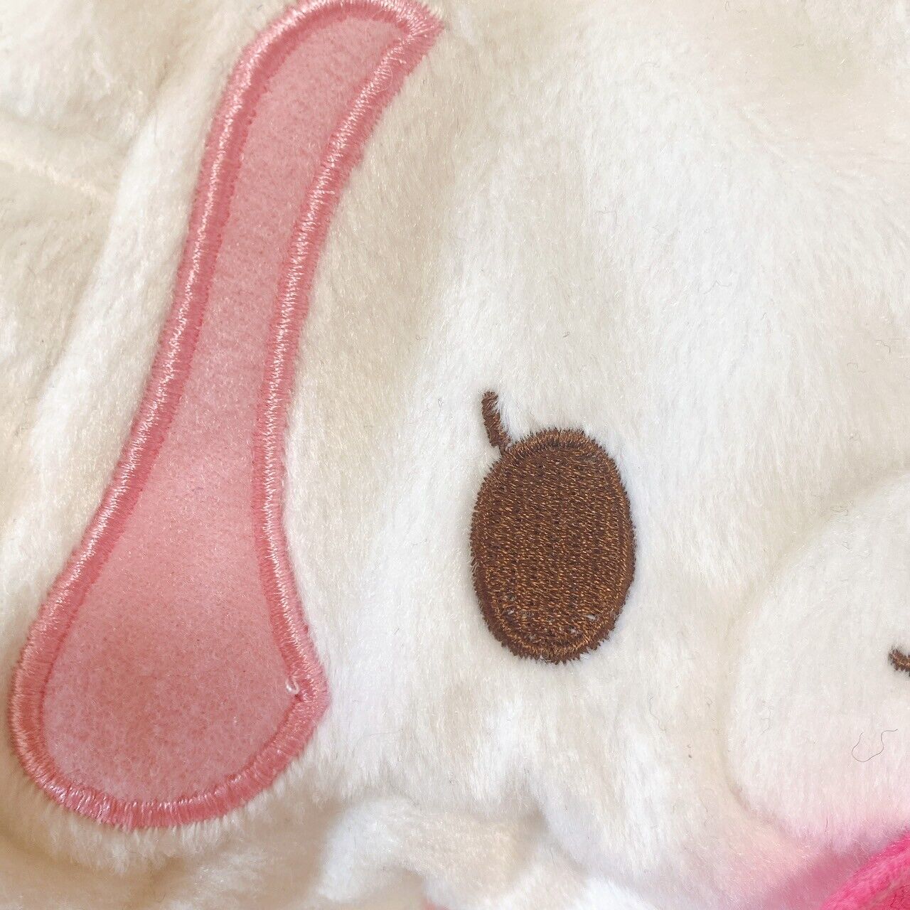 Sanrio Sugar Bunnies Shirousa Mini Pouch White Ribbon Rabbit Pink Kawaii Rare