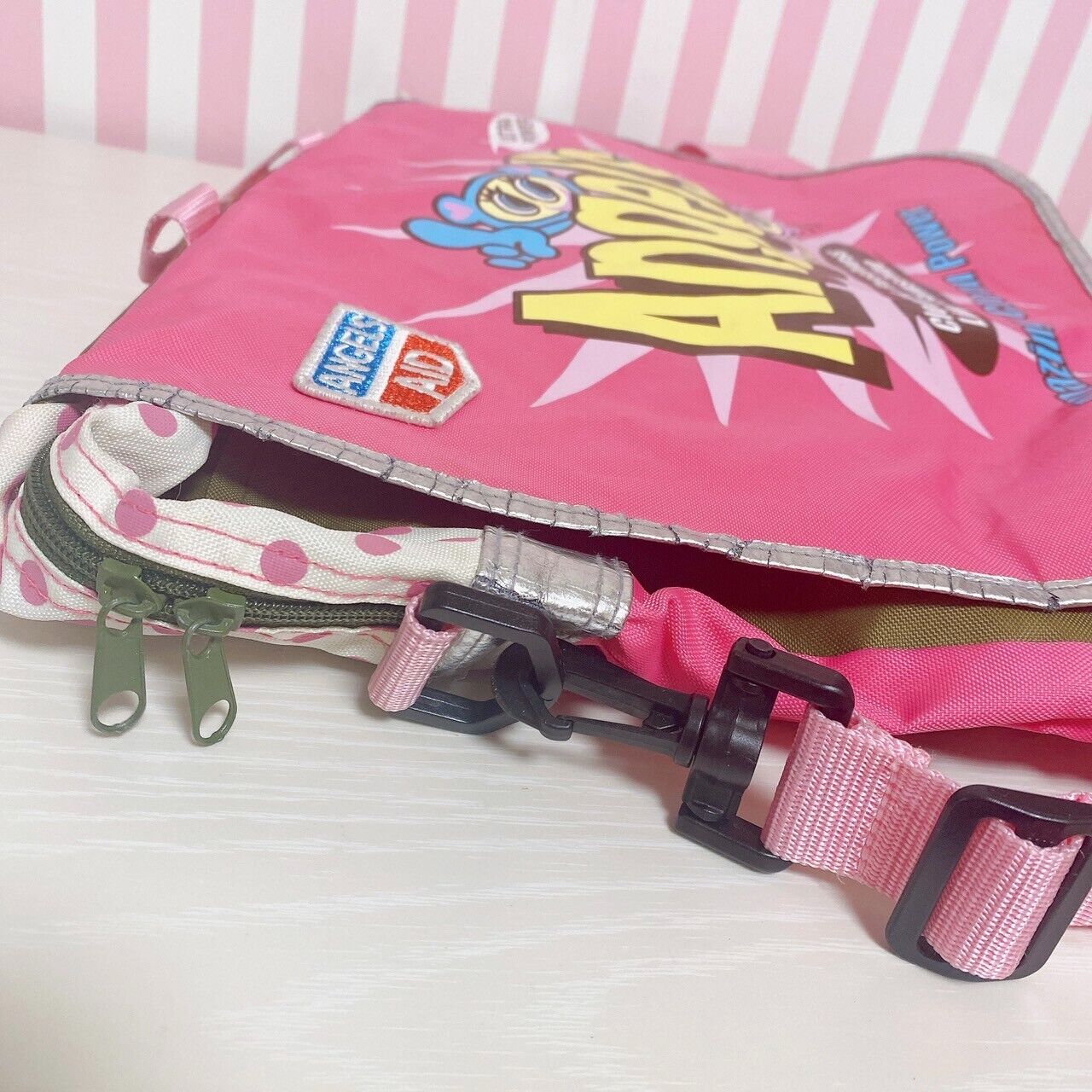 Angel Blue Shoulder Horizontal Bag Rucksack 2way Pink Kindergarten Kids Kawaii