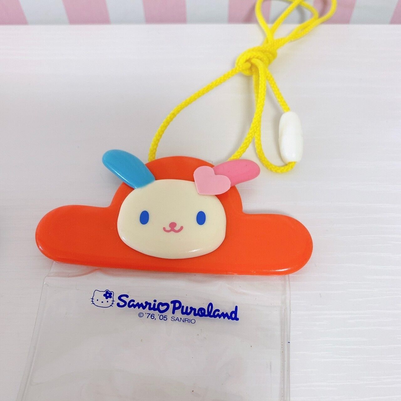 Sanrio Sugar Bunnies Kurousa Usahana Puroland Pass Case Rabbit 2 Set Orange Rare